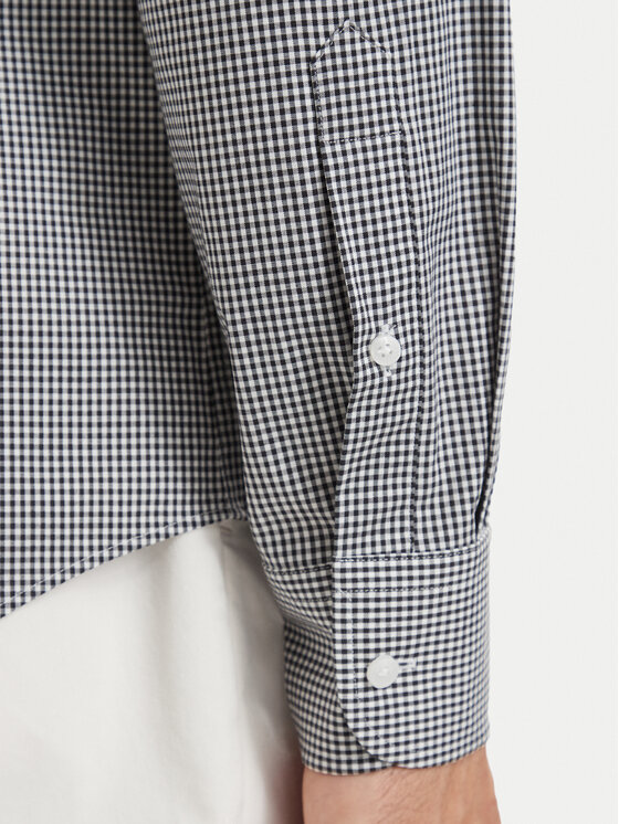 Tommy Hilfiger Tommy Hilfiger Košile Gingham MW0MW42931 Černá Slim Fit