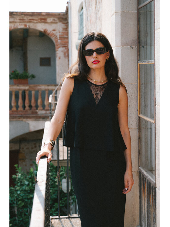 Stylove Stylove Sukienka elegancka s422 Czarny A-Line Fit