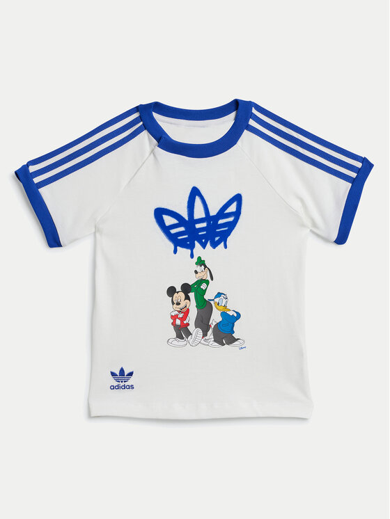 adidas Set T Shirt und Shorts Disney Mickey Mouse IX6426 Blau Regular Fit Modivo