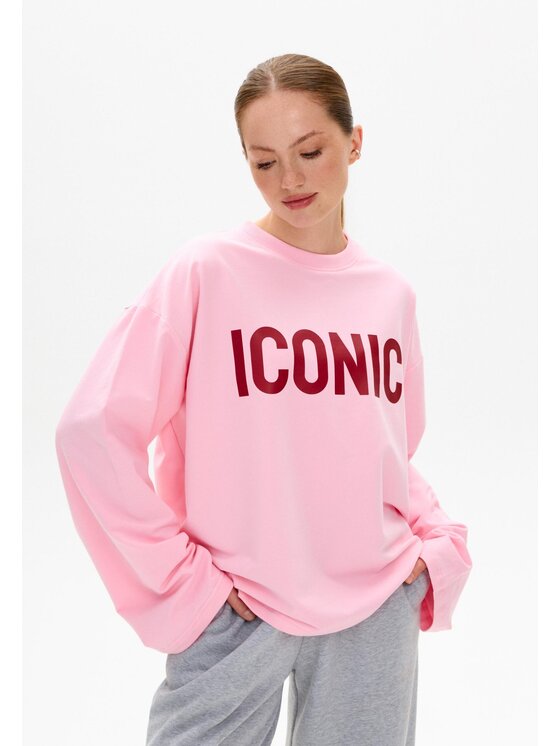 Mirons Mirons Longsleeve Print Różowy Regular Fit