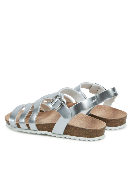 Geox Geox Sandále J Adriel J558MF 000KN C1007 S Strieborná