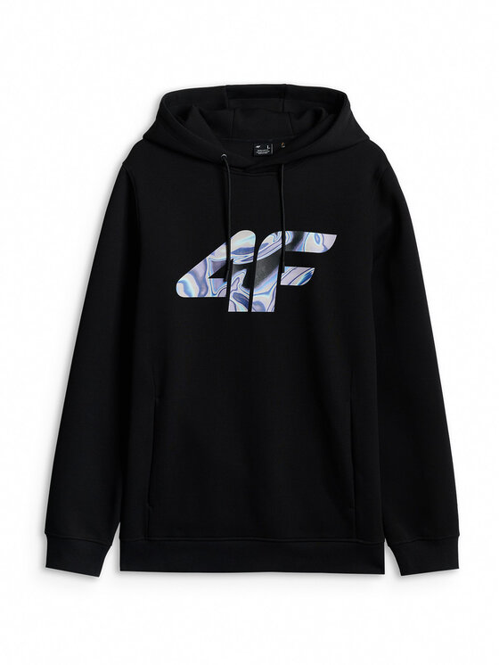 4F 4F Bluza IN MOTION Czarny Regular Fit