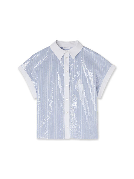 Motivi Motivi Camicia 5201Q000747N0R4 Turchese Regular Fit