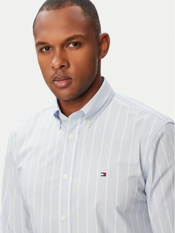 Tommy Hilfiger Tommy Hilfiger Hemd Performance MW0MW43430 Hellblau Slim Fit