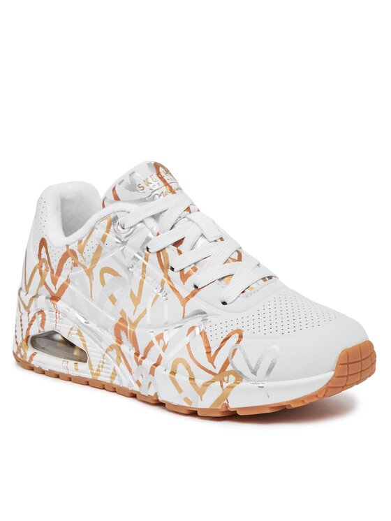 Skechers Skechers Sportcipők Uno Metallic Love 155523/WTGD Fehér