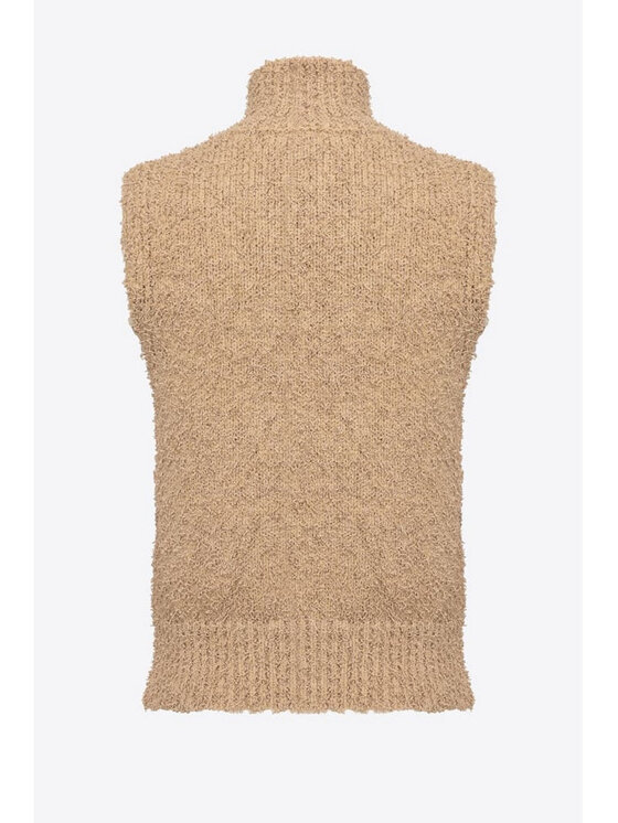 PINKO PINKO Γιλέκο PINKO Gilet Donna 1G17ZL-A033 D25 Beige Μπεζ Standard Fit