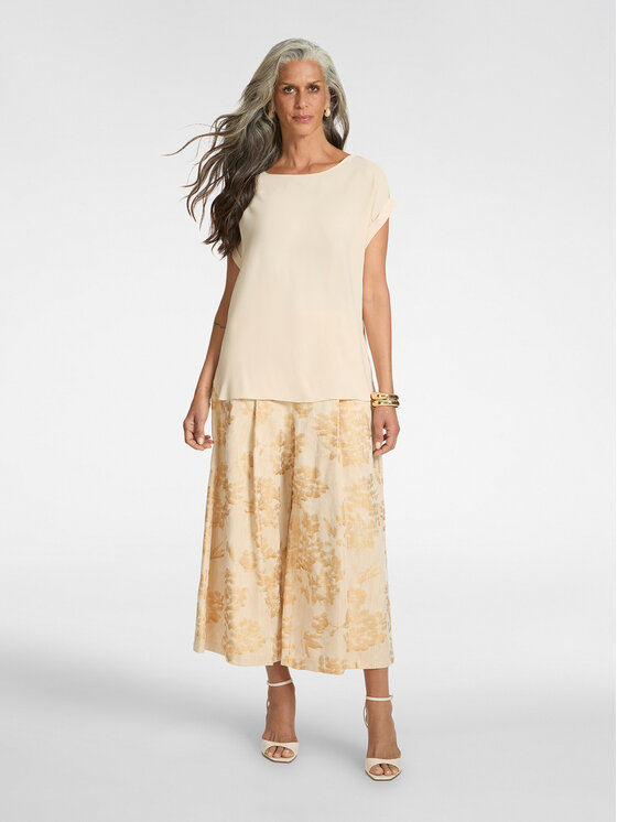 Elena Mirò Elena Mirò Blusa 2090P200227N002 Crema Regular Fit