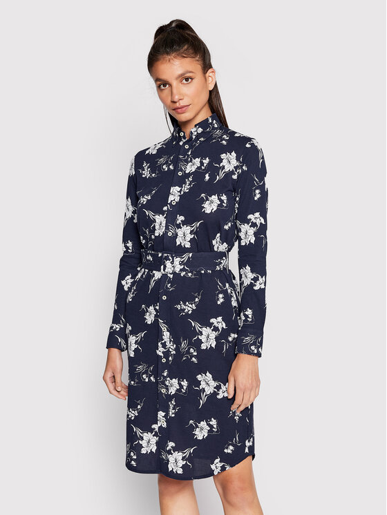 Polo Ralph Lauren Polo Ralph Lauren Hemdkleid 211863447001 Dunkelblau Regular Fit