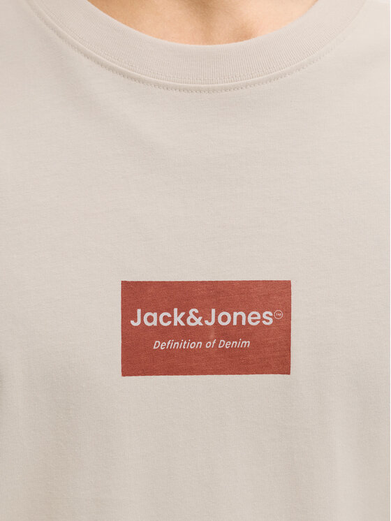 Jack & Jones Jack & Jones Tričko Frank 12288092 Béžová Relaxed Fit