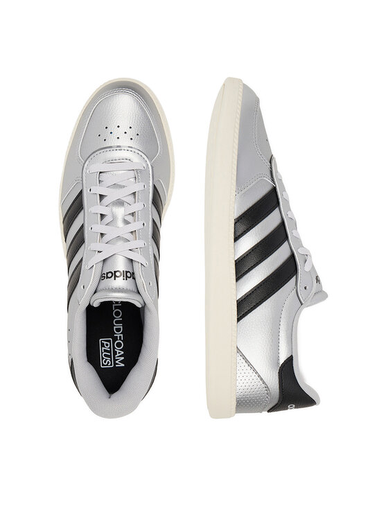 adidas adidas Sneakersy BREAKNET SLEEK JQ8263 Srebrny