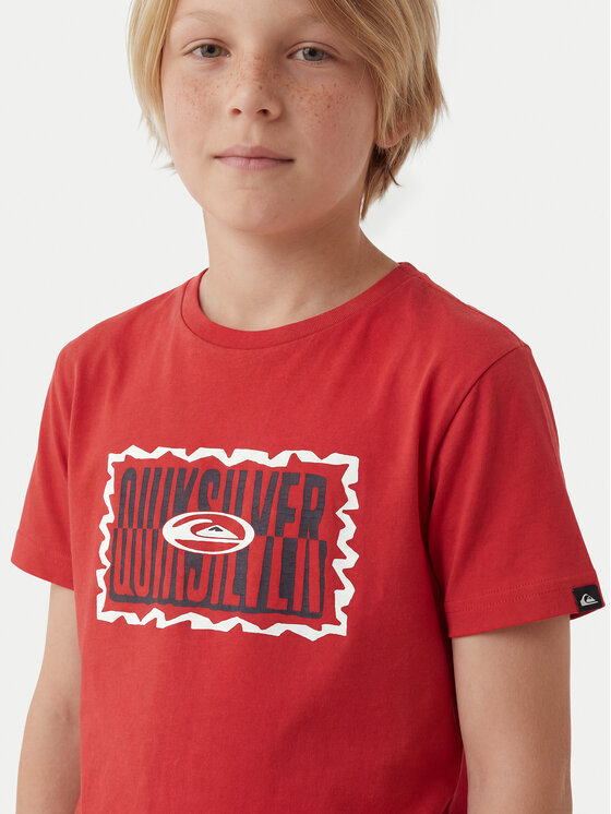 Quiksilver Quiksilver Marškinėliai Ev Gotam Foam EQKZT03568 Raudona Regular Fit