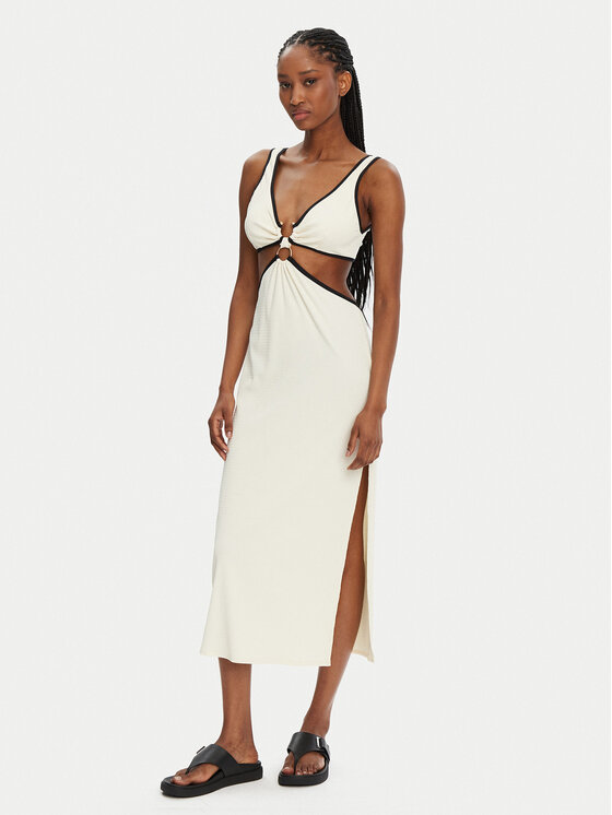 Seafolly Seafolly Poletna obleka Beach Bound 55111-DR Écru Slim Fit