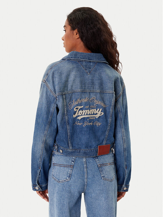 Tommy Jeans Tommy Jeans Traper jakna DW0DW21061 Tamnoplava Regular Fit