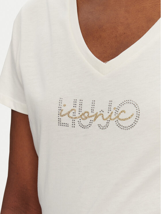 Liu Jo Sport Liu Jo Sport T-shirt TA5179 J6040 Bianco Regular Fit