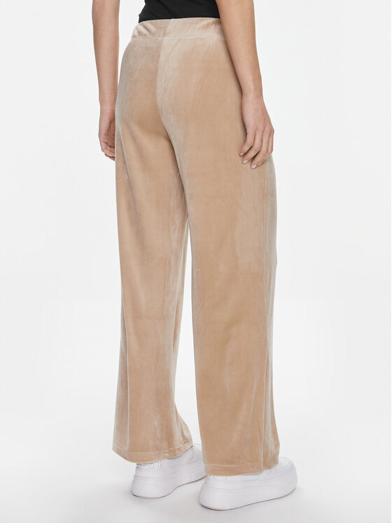 ONLY ONLY Spodnie dzianinowe Rebel 15311822 Beżowy Straight Fit
