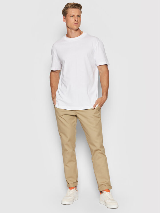 Selected Homme Selected Homme T-Shirt Colman 16077385 Biały Relaxed Fit