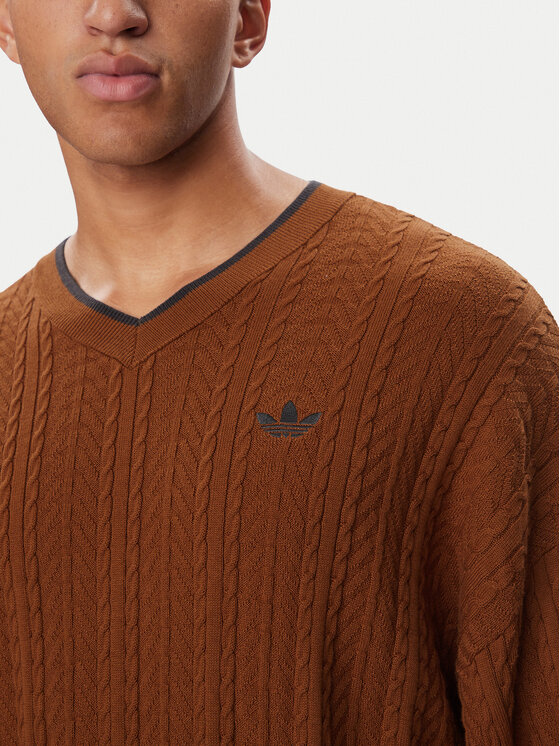 adidas adidas Sweter KR6506 Pomarańczowy Loose Fit