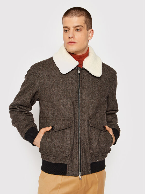 Selected Homme Selected Homme Demisezoninė striukė Warwick 16080375 Ruda Regular Fit