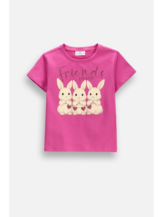 Coccodrillo Coccodrillo T-Shirt ZC6143235VGA-008 Różowy Regular Fit
