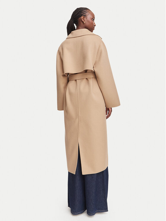 Weekend Max Mara Weekend Max Mara Wollmantel Operoso 2625016011 Hellbraun Regular Fit