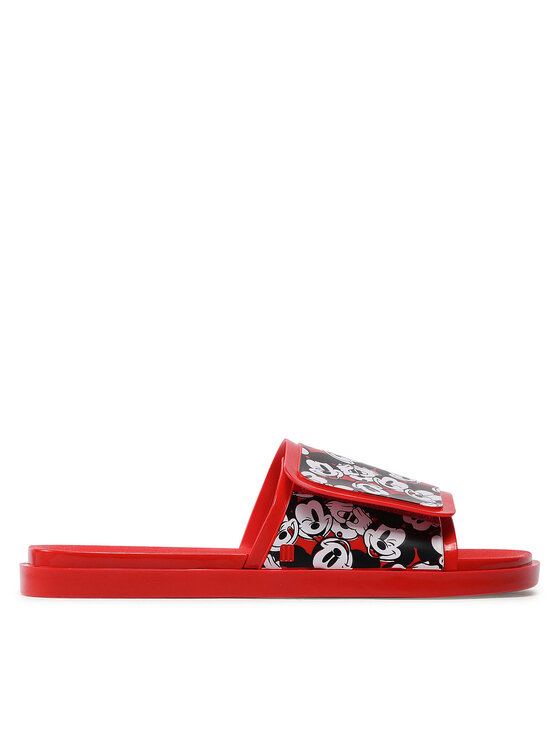 Șlapi Melissa Groovy + Mickey Mouse 33632 Red/Black AC405