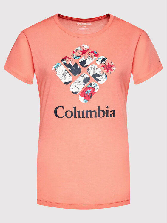 Columbia Columbia Tričko Bluebird Day 1934002 Oranžová Relaxed Fit