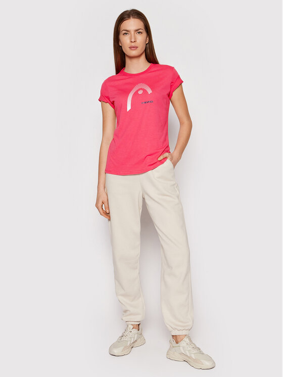 Head Head T-Shirt Club Lara 814529 Różowy Regular Fit