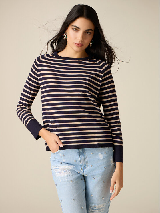 Oltre Oltre Maglione M050J005352N0Z4 Blu Regular Fit