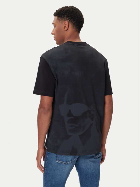 Karl Lagerfeld Jeans Karl Lagerfeld Jeans T-Shirt A4M17030 Černá Relaxed Fit