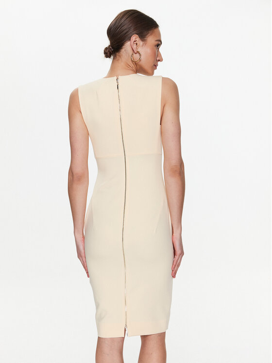Marciano Guess Marciano Guess Коктейлна рокля 3GGK21 9860Z Екрю Bodycon Fit