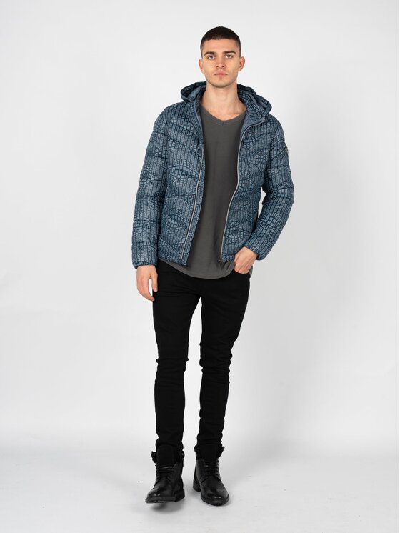 Guess Guess Kurtka przejściowa M2YL45 WEQJ2 Granatowy Slim Fit