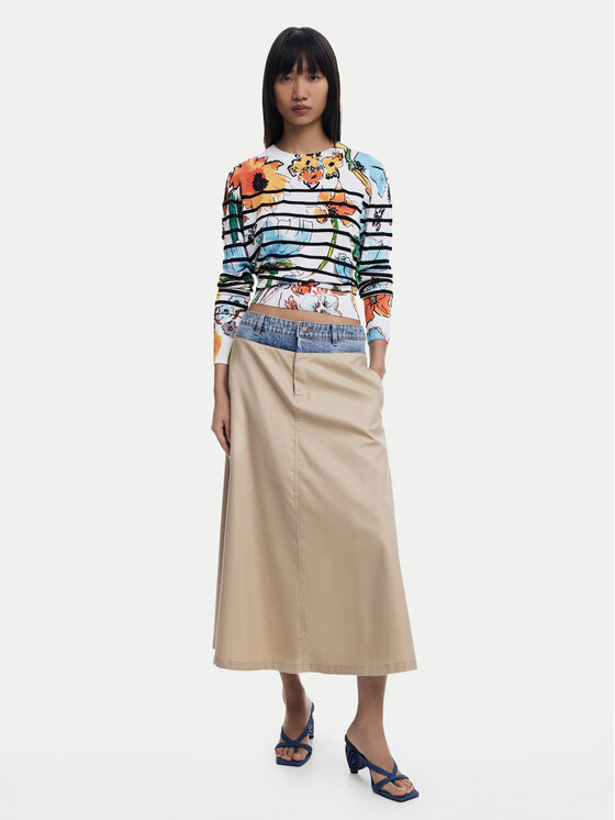 Desigual Desigual Sveter 25SWJF21 Farebná Regular Fit