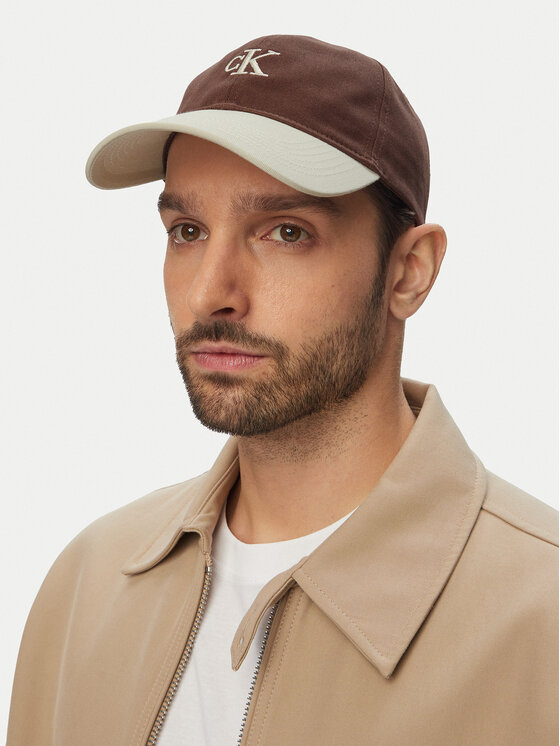 Calvin Klein Calvin Klein Cappellino Monogram Emb Colorblock Baseball LV04G5000G Marrone
