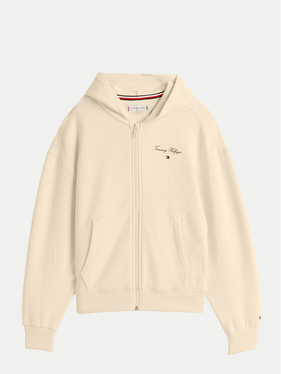 Tommy Hilfiger Tommy Hilfiger Majica dugih rukava Varsity KG0KG08318 Bež Regular Fit