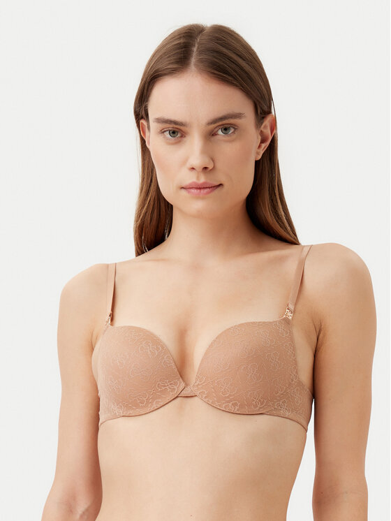 Guess Reggiseno Push-up O5RC12 KCLB0 Marrone, taglia : 32A