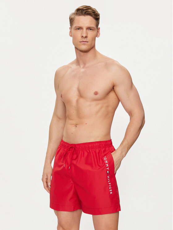Tommy Hilfiger Tommy Hilfiger Pantaloncini da bagno UM0UM03258 Rosso Regular Fit