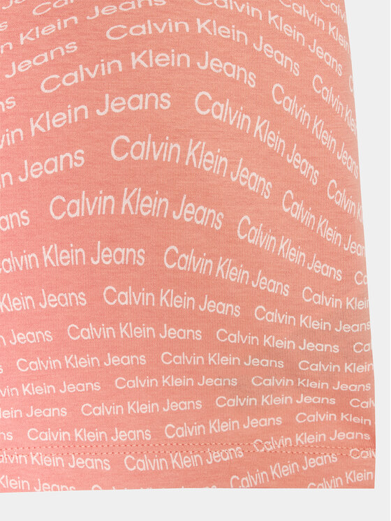 Calvin Klein Jeans Calvin Klein Jeans Set t-shirt majica﻿ Logo Aop IG0IG02503 Ružičasta Slim Fit