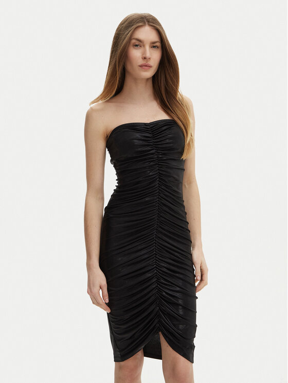 NORMA KAMALI NORMA KAMALI Koktejlové šaty ST3243LMD89001 Černá Slim Fit