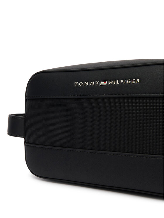 Tommy Hilfiger Tommy Hilfiger Pochette per cosmetici Th Foundation Washbag AM0AM14161 Nero