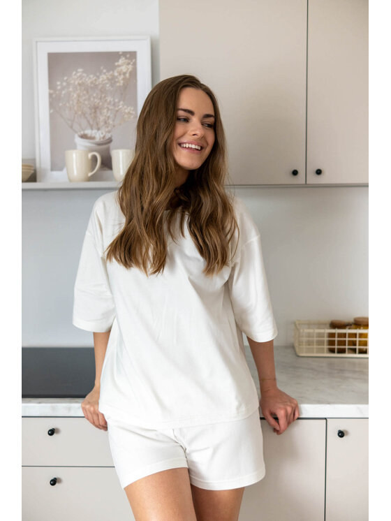 White pocket White pocket Piżama dzianinowa Écru