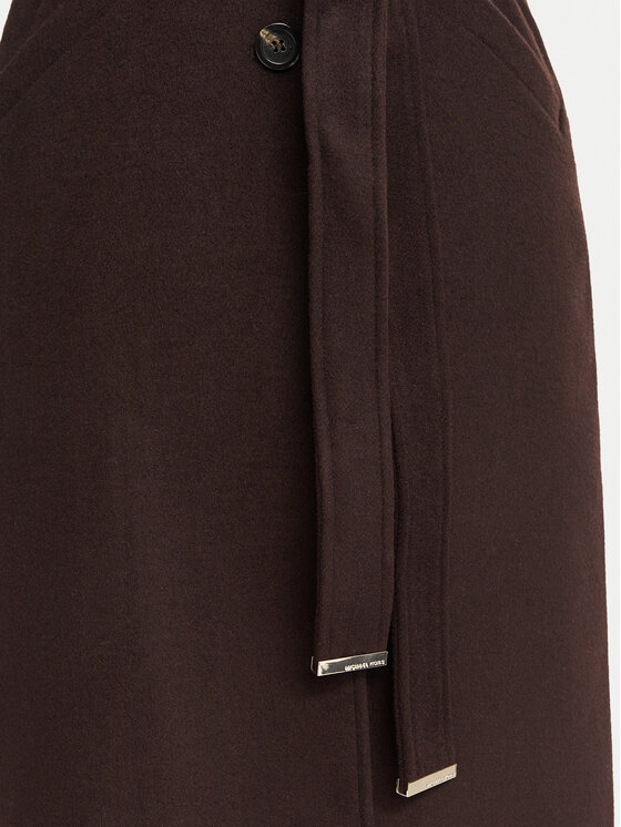 Michael Kors Michael Kors Vlnený kabát 77G7569M11 Hnedá Regular Fit