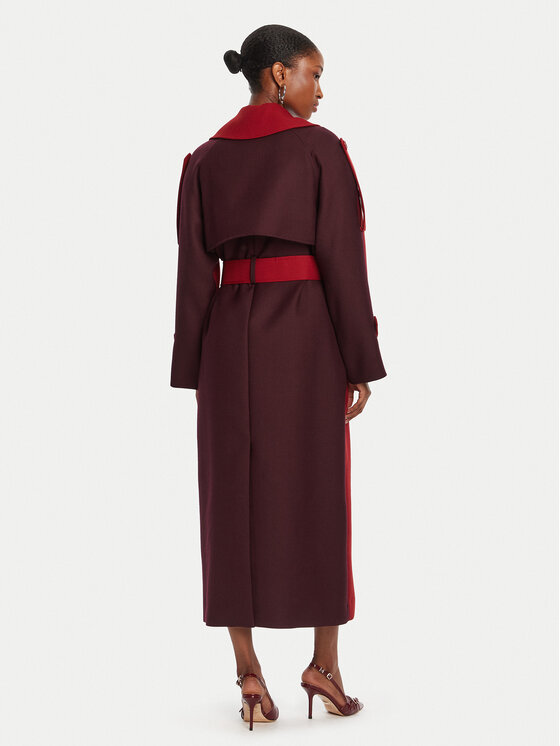 Patrizia Pepe Patrizia Pepe Тренч 8O0188/A630-J4L3 Бордо Regular Fit