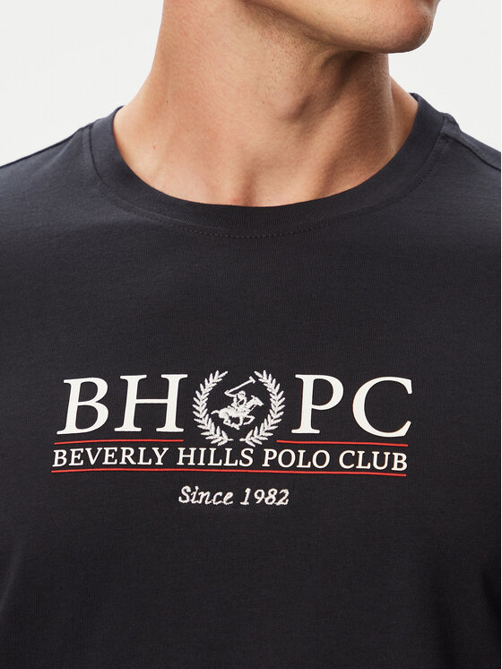 Beverly Hills Polo Club Beverly Hills Polo Club Tričko P-SS26M-TS2450043NVY Tmavomodrá Regular Fit