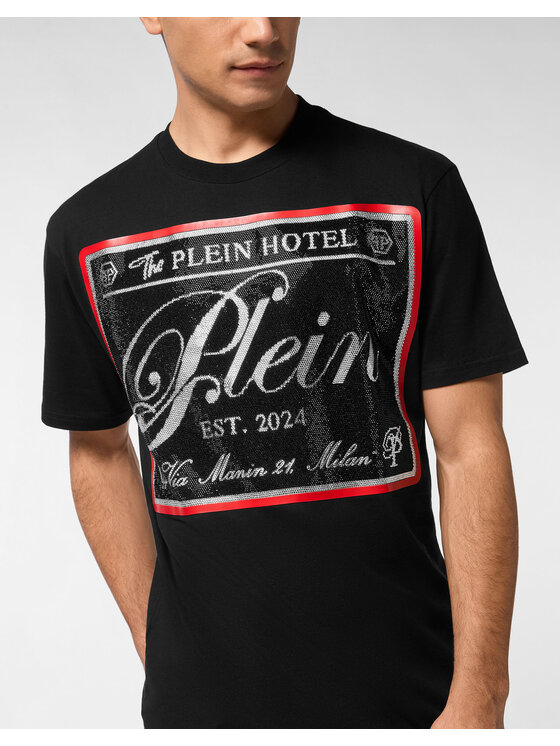 PHILIPP PLEIN PHILIPP PLEIN T-Shirt 27099 Czarny Regular Fit