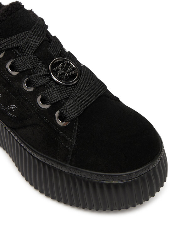 KARL LAGERFELD KARL LAGERFELD Sneakersy Kreeper Lo KL42312 Čierna