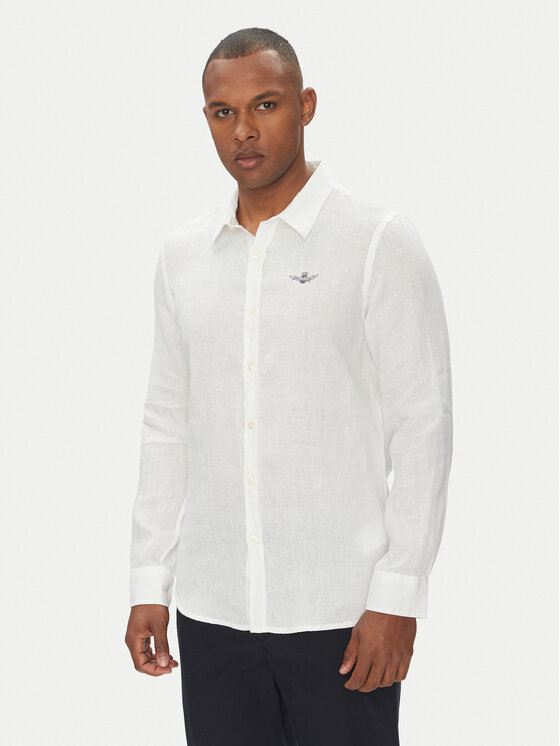 Aeronautica Militare Aeronautica Militare Camicia 251CA1239CT3089 Bianco Regular Fit