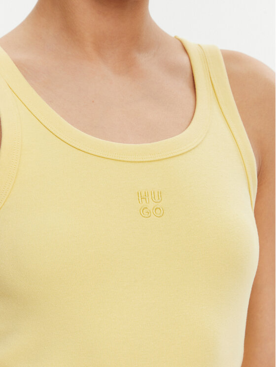 HUGO HUGO Top Datamia 50514489 Žlutá Slim Fit
