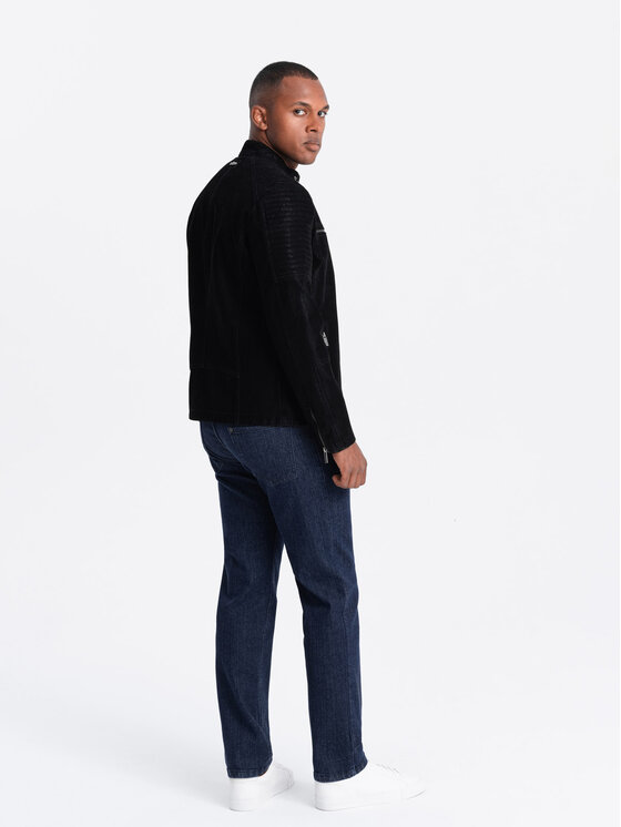 Ombre Ombre Jeansy OM-PADP-0152 Niebieski Regular Fit