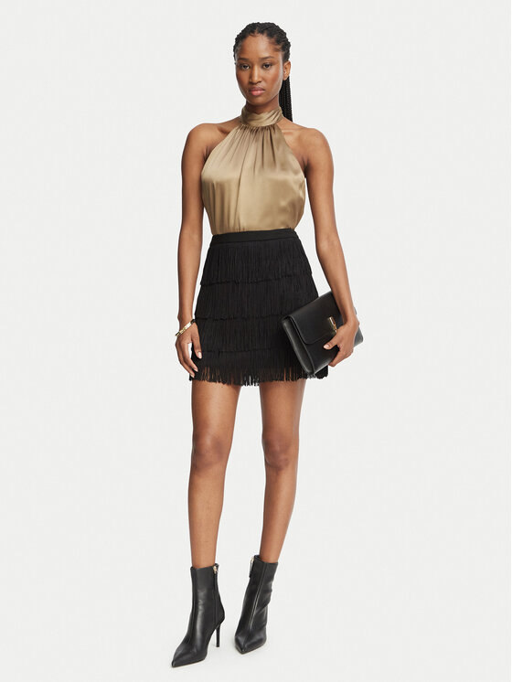 MICHAEL Michael Kors MICHAEL Michael Kors Minirock MF673LRE45 Schwarz Regular Fit