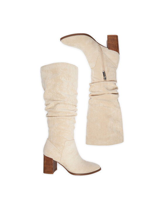 Nine West Nine West Kozačky CEO-BASZIRA-01 Écru